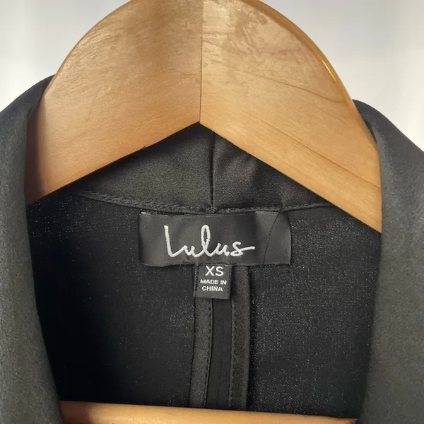 Lulus Style Savvy Wrap Blazer Dress in Black Size Extra Small‎ - Image 6