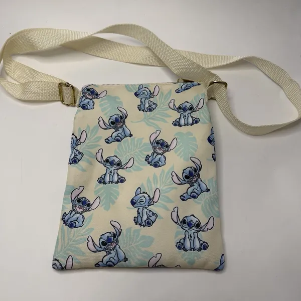 Loungefly Disney Lilo & Stitch Palm Leaves Passport Crossbody Bag Wallet Set - Image 3