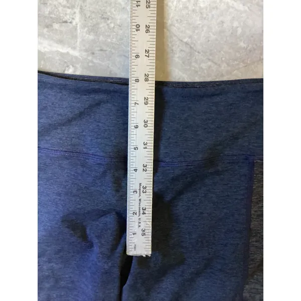 Vuori Womens Small Blue Heather Colorblock High Rise Performance Leggings Yoga - Image 6