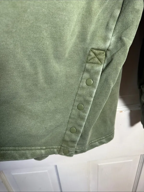 Daily Practice by Anthropologie Twist-Collar Hoodie in Sage Green W2487 Sz XS - Image 4