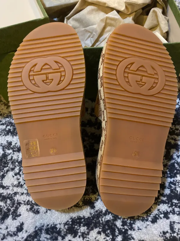 Gucci GG Supreme Platform Sandal - Image 5