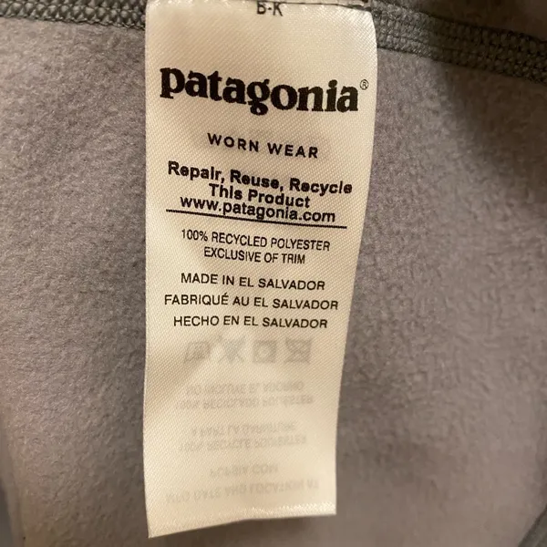 Patagonia Gray Fleece 1/4 Length Zip Sweater - Image 5