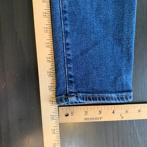 Gap‎ 1969 True Skinny HR Jeans Dark Stone Wash Denim 31R (34x27) Minimalist - Image 11