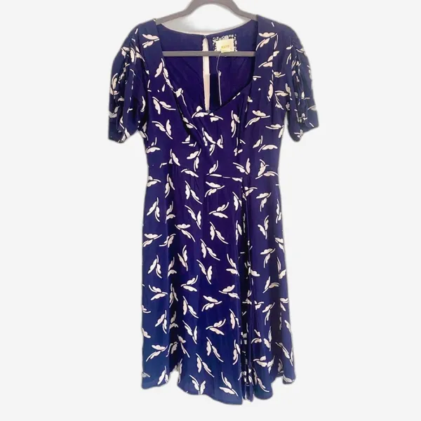 NWT Anthropologie Maeve Fern Ruched Dress 4 Fit & Flare Button Down Cottagecore - Image 7