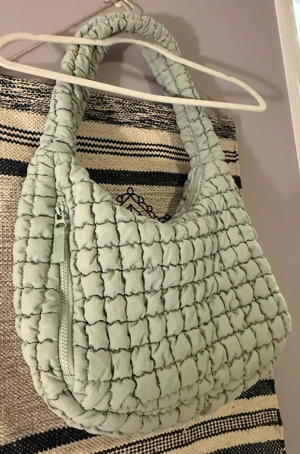 Quilted Carryall bag Green - Image 2