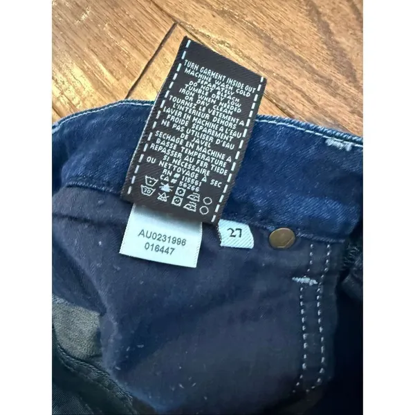 7 for all Mankind kimmie straight dark wash jeans 27 - Image 7