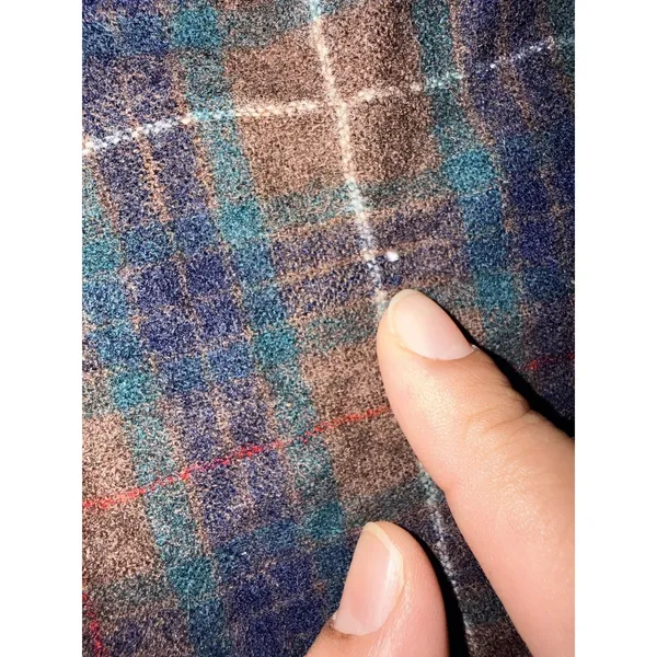 Pendleton Scarf Vintage‎ Made in USA Brown Tartan Plaid 100% Virgin Wool Unisex - Image 6