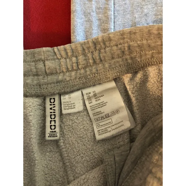H&M Divided grey jogger sweatpants Size XS - Image 4