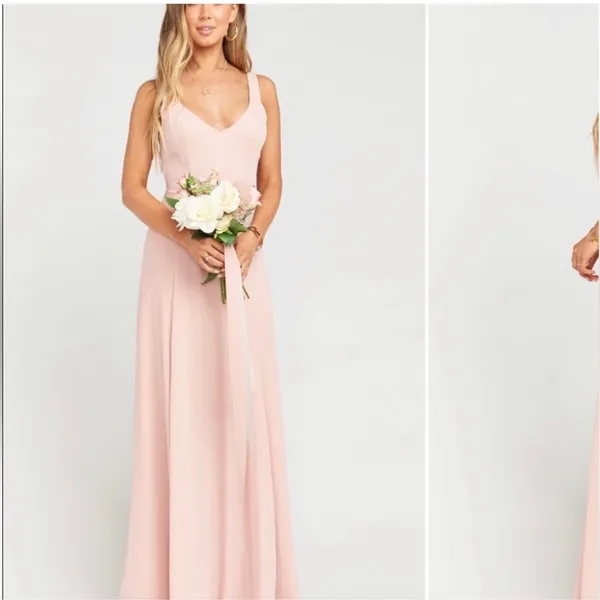 Show Me Your MuMu Jenn Maxi Dress Dusty Blush Pink Small - Image 10