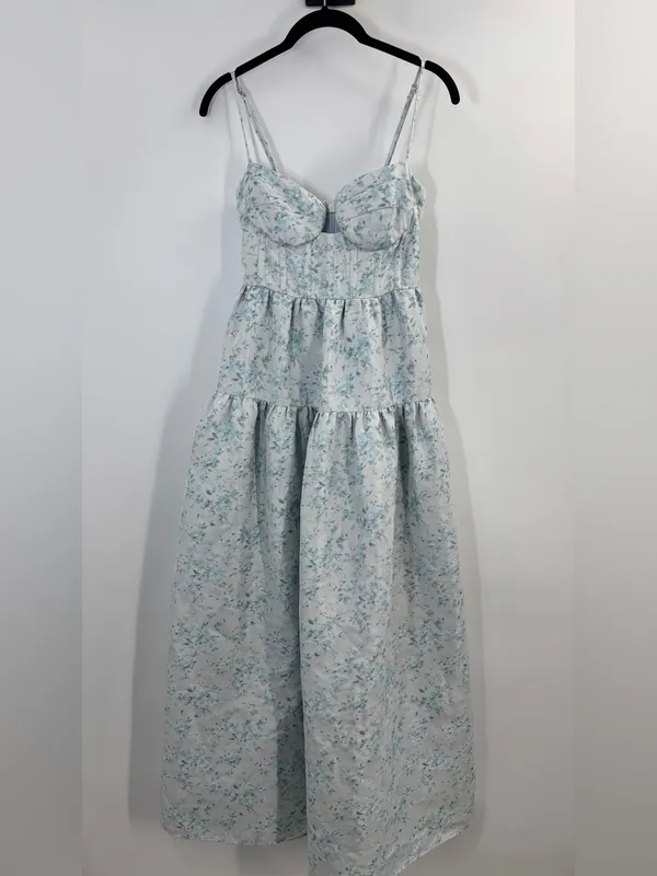 Maison Amory Windsor Dress in Light Blue Size XS - Image 6