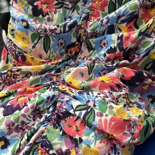 Endless rose FLORAL OFF THE SHOULDER RUCHED MINI DRESS M - Image 11