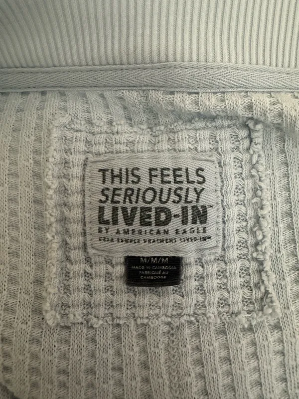 American Eagle Blue Sweater Knit - Image 3