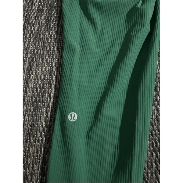 Lululemon Base Pace High Rise Ribbed Tight Nulux 25" Everglade Green Size 10 - Image 5