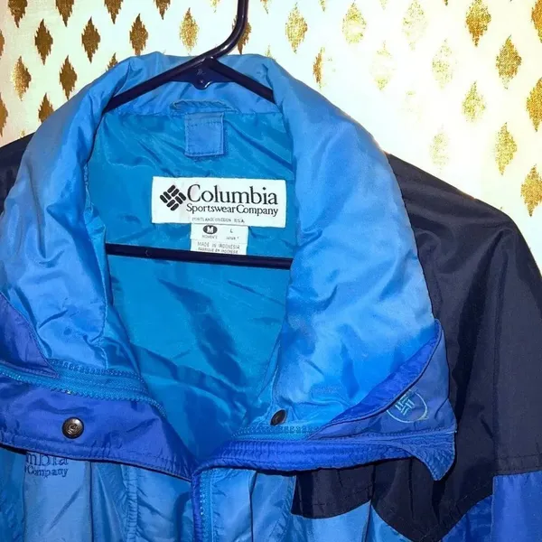 Columbia vintage jacket ski outdoor camping coat blue women’s size M - Image 3