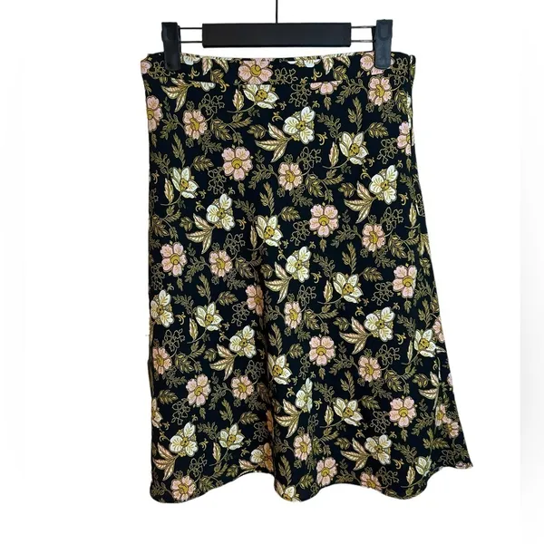 Loft Daisy Print A-Line Skirt - Image 2