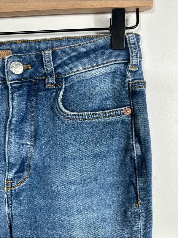 Pilcro Anthropologie High Rise Flare Jeans Womens 25 Medium Wash Stretch‎ Denim - Image 7