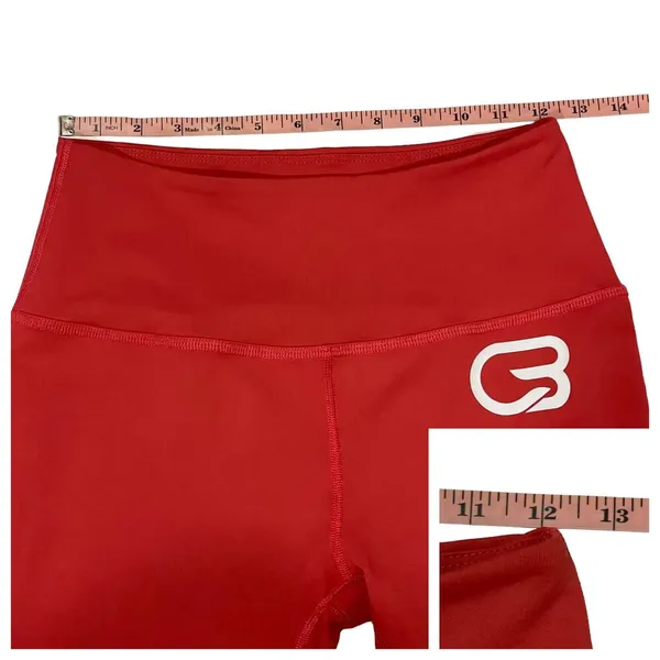 Cycle Bar X Beyond Yoga Cropped Leggings - Red - Medium - Image 2