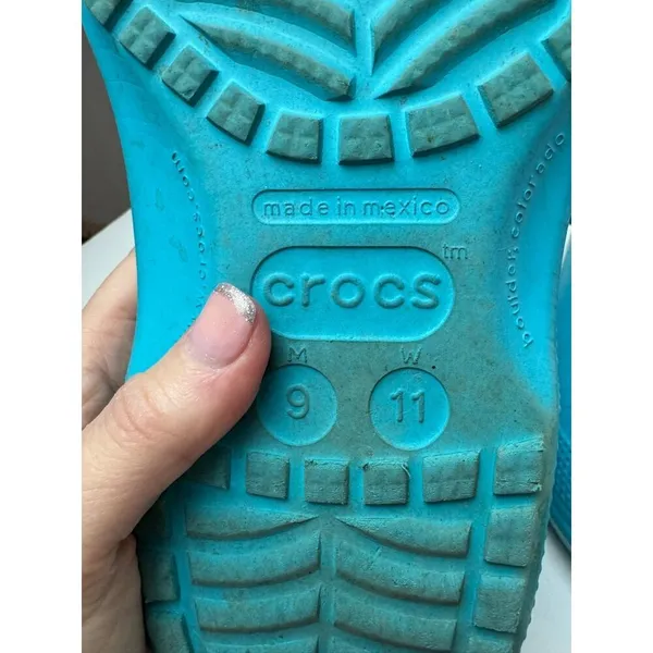 Crocs Shoes Women 11 Blue Classic Clogs Unisex Outdoor Lightweight Waterproof‎ - Image 8