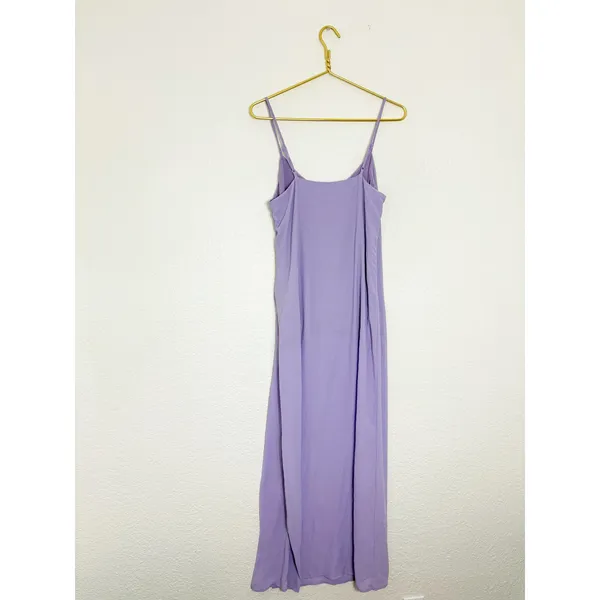 Anthropologie Line & Dot Mara Slip Maxi Dress Size Small Lavender Cocktail Chic - Image 11