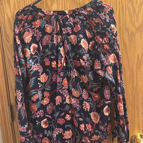 Lucky brand long sleeve floral shirt size large - Image 5
