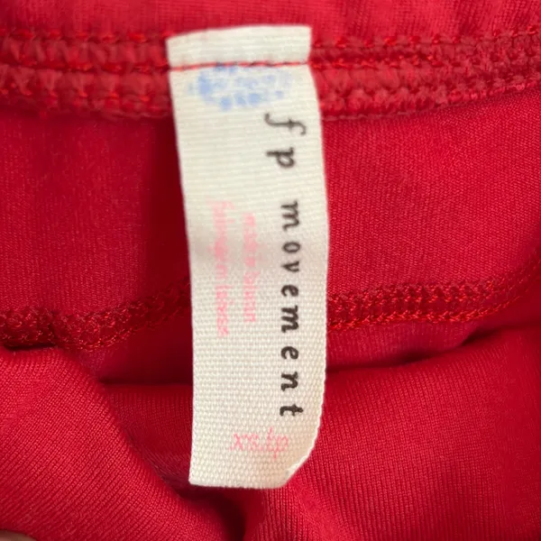 FP Movement Free People Red High Rise Biker Shorts XS‎ Athletic Yoga Workout - Image 4