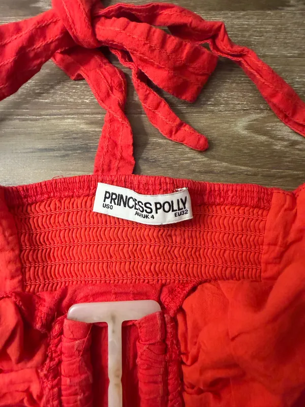 Princess Polly Red Halter Top - Image 3
