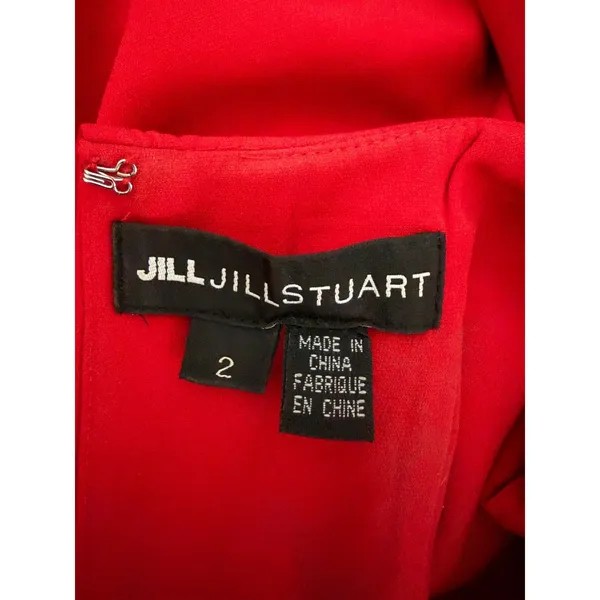 Jill Jill Stuart Red Dress Popover Halter Gown‎ 2 Minimalist Elegant Gala - Image 10