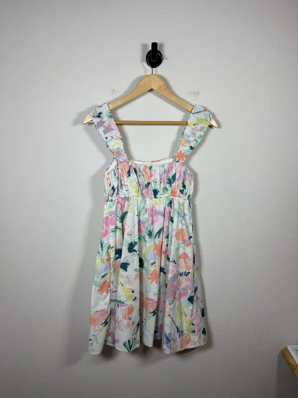 Abercrombie x The Trevor Project Floral Mini Dress Puff Strap Pride M - Image 10