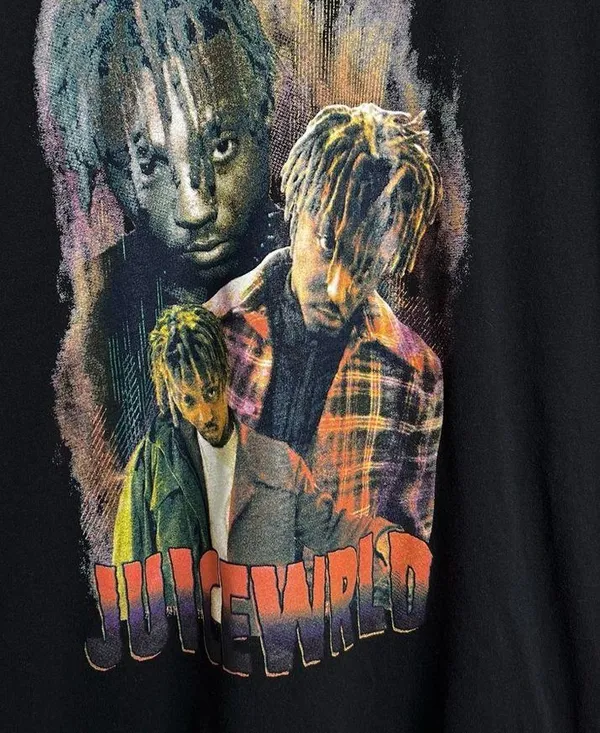 Next Level Apparel Juice Wrld T Shirt Black Short Sleeve Size Small 100% Cotton - Image 2