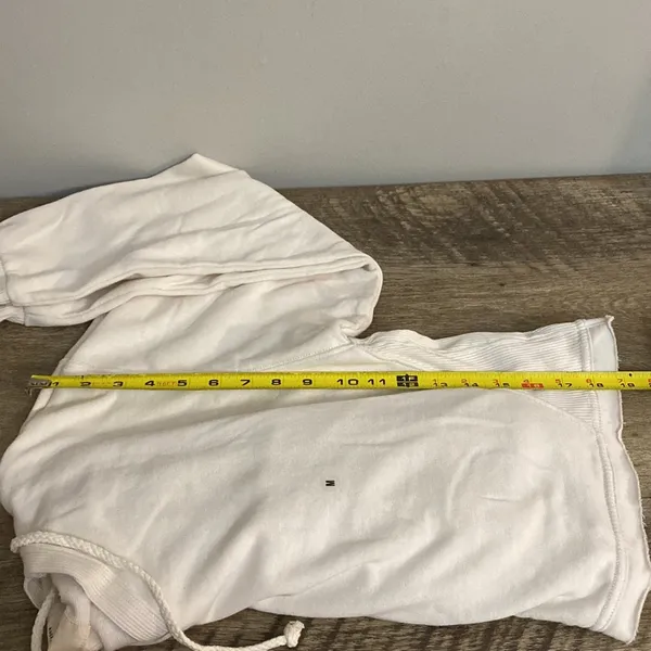 American Eagle Outfitters women’s New! Ivory cropped hoodie/sweatshirt size M - Image 8