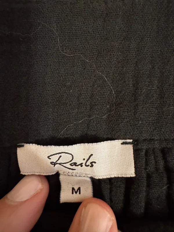 Rails Black Square-Neck Blouse - Image 2