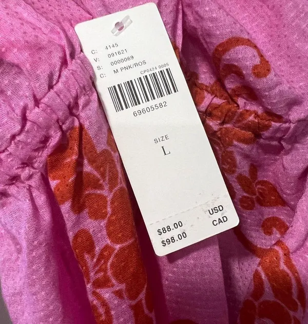 NWT ANTHROPOLOGIE Pink Floral Halter Mini Dress Sz L - Image 6