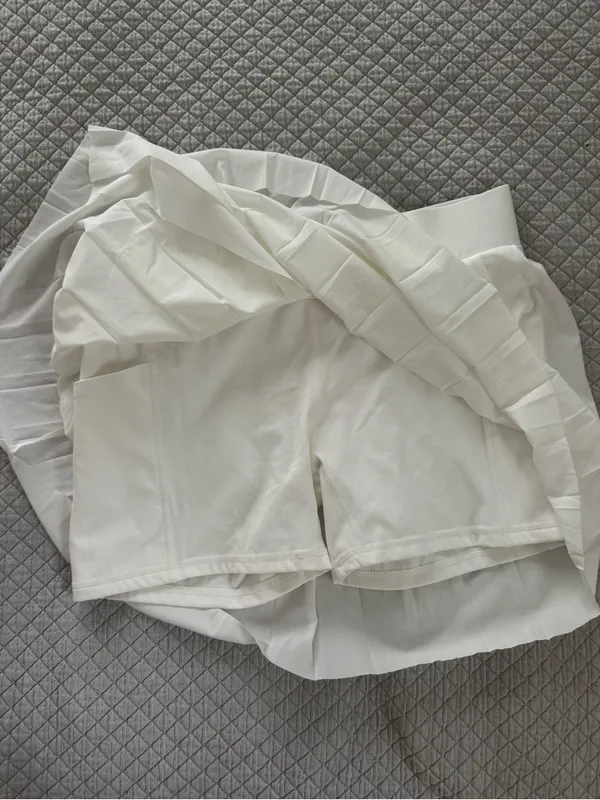 Varley White Pleated Melody Skirt NWOT - Image 6