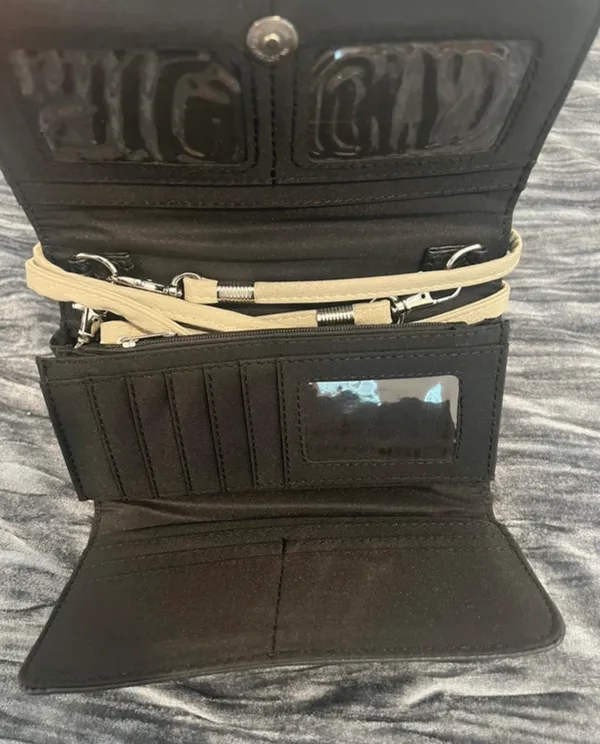 Black gray western wallet - Image 3