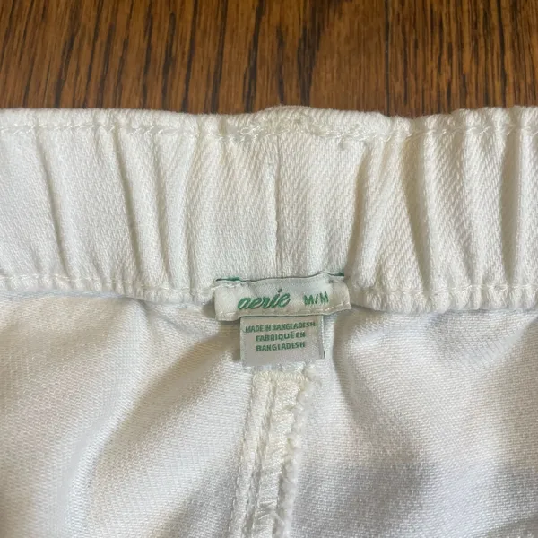 Aerie Women's Easy Denim Pull-On Drawstring Distressed Pants - Image 2