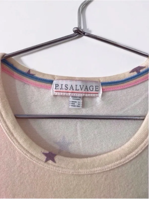 P.J. Salvage, Star Print Ombre Tank Top, Women's Size L, Pastel, Multicolor - Image 2