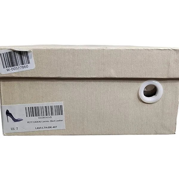 Petit Cadeau Lavinia Black Vegan Leather Stilettos Women's Size 7 - Image 15