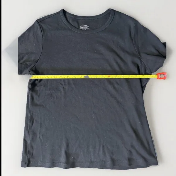 Pendleton Top Womens Medium Tee Shirt Black Cotton Short Sleeve‎ Pullover Boxy - Image 4