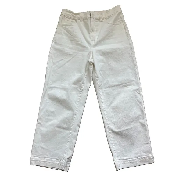 Madewell White Denim The Perfect Vintage Wide Leg Jean 29 - Image 2