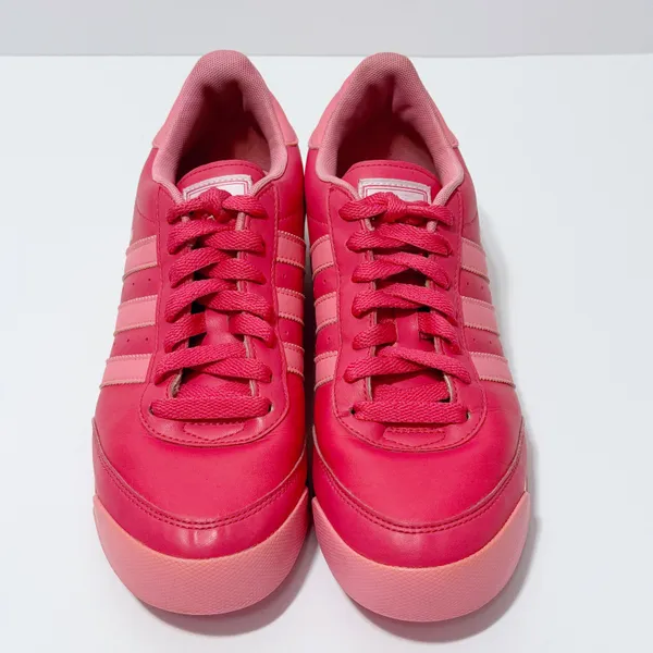 Adidas Orion Leather Low Top Sneakers Womens 8.5 Pink Barbie Colorful - Image 2