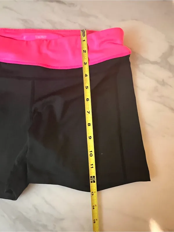 Traction by NY Apparel Black & Hot Pink Athletic Shorts Size M - Image 5