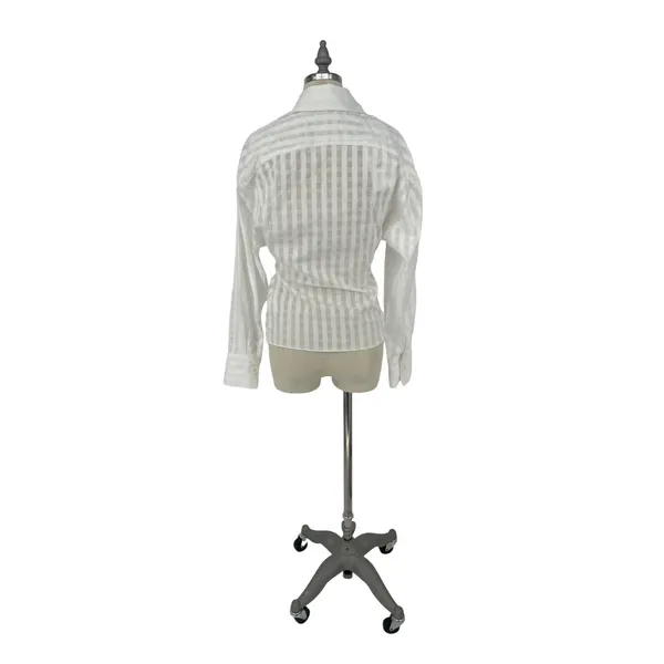 Zara | Women’s Draped Tied Shirt‎ Blouse - White - XS - Image 3