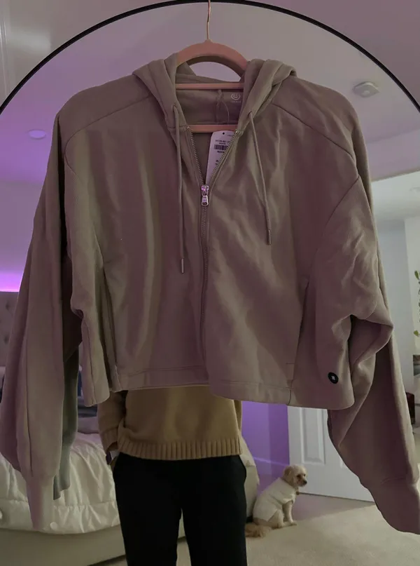 Gilly Hicks Crop Zip-Up Hoodie - Image 2
