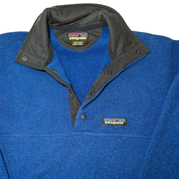 Patagonia Better Sweater Blue Fleece Snap Pullover - Image 3