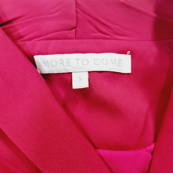 MORE TO COME Halley Blazer Wrap Dress in Hot Pink Small - Image 8