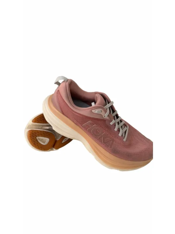 HOKA Solimar Running Shoes Womens 10.5 Peach Cream Athletic - Image 4