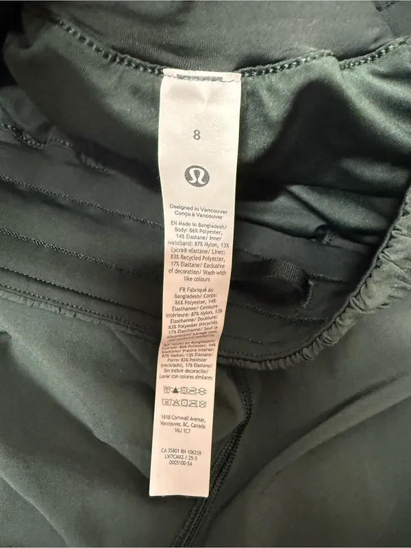 Track That High Rise 5” Short in Rainforest Green Lululemon - Image 3