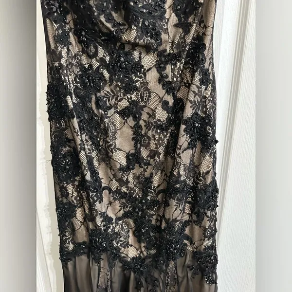 Aspeed Lace Formal Beaded Long Tulle Dress Size S - Image 3