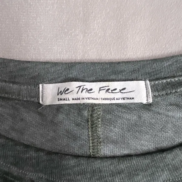 Free People We The Free Oversized Slub Tee – Sage Green – Size Small - Image 7