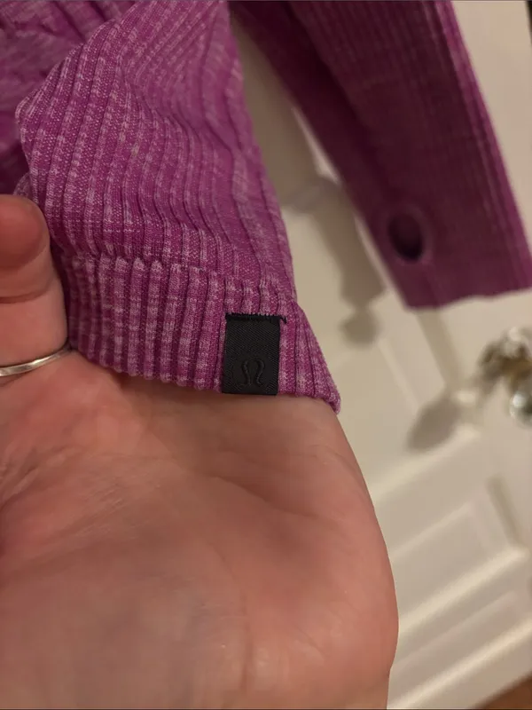 Lululemon Women's Long-Sleeve Cable Knit Design Long Sleeve - Purple - Image 3